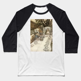 Alice’s Adventures in Wonderland Tea Party by Arthur Rackham Baseball T-Shirt